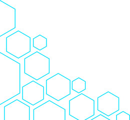 Hexagon Outline Corner