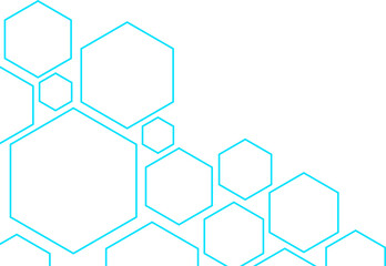 Hexagon Outline Corner