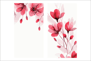 Elegant Watercolor Florals: Wedding Invitation Collection