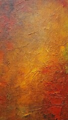 canvas with an abstract image of paint drips in warm colors. phone wallpaper. ai generated