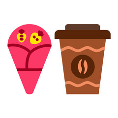 Vector Design Brunch Icon Style