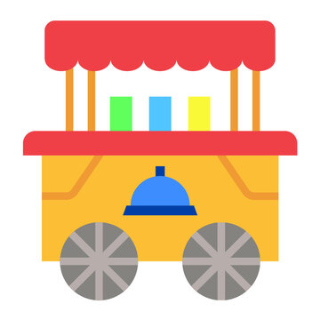 Vector Design Food Cart Icon Style