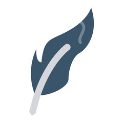 Vector Design Writing Feather Icon Style