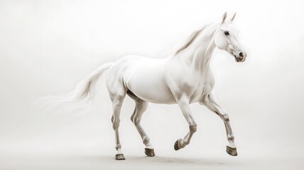 Obraz premium Black Horse in Motion