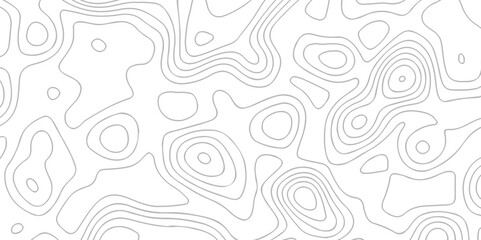 Fototapeta premium Abstract Topography map crave white wave doodle line topo map diagram relief line grid topo mountain background. geometric Line topography map contour background. 