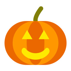 Vector Design Jack-O-Lantern Icon Style