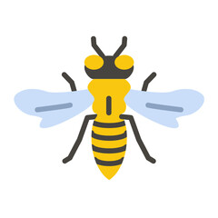 Vector Design Honeybee Icon Style