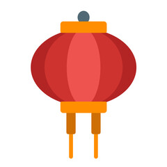 Obraz premium Vector Design Red Paper Lantern Icon Style