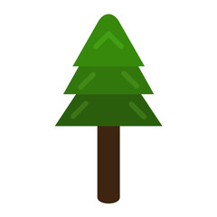 Vector Design Evergreen Tree Icon Style