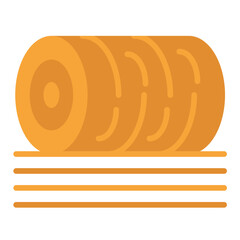 Vector Design Hay Bale Icon Style