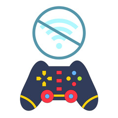 Vector Design Game Disconnect Icon Style