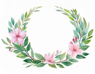 Obraz premium beautiful watercolor frame of colorful flowers