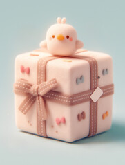 かわいいフェルト風のプレゼントボックス