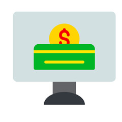 Vector Design Online Donation Icon Style