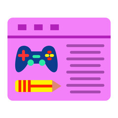 Vector Design Game Script Icon Style