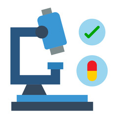 Vector Design Drug Discovery Icon Style