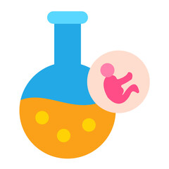 Vector Design In Vitro Fertilization Icon Style
