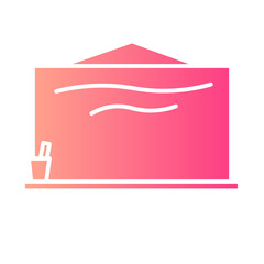 whiteboard gradient icon