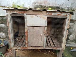 Wooden chicken coop or chicken house.  © Nurulhu87