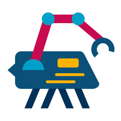 Vector Design Autonomous Underwater Vehicle Icon Style