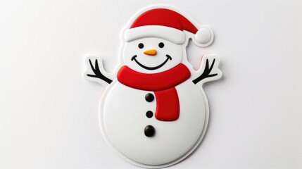 Fototapeta premium snowman isolated on white