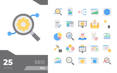 SEO Flat Icons