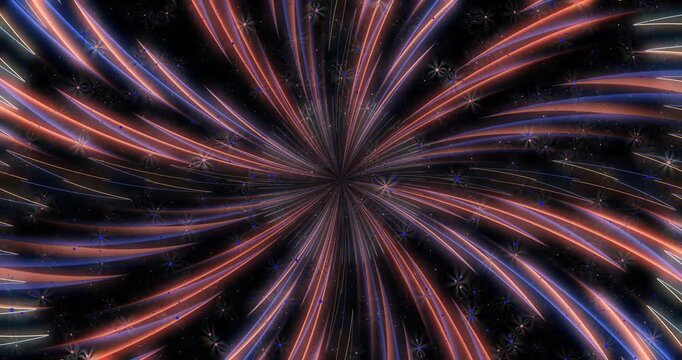 Colorful animated background and club video. Meditation video. Seamless loop. Loop