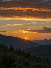 Obraz premium Another sunset in the mountains.