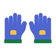 Gloves Icon Style