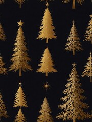 Obraz premium Another versatile Christmas tree silhouette collection.