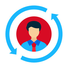 Customer Retention Icon Style