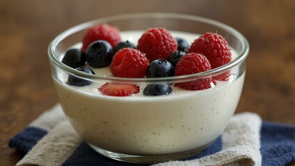 Another yogurt with berries and honey.