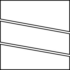 Square Comic Page Halftone Background Line Style