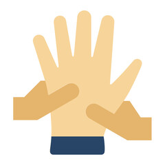 Hand Massage Icon Style