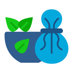 Herbal Massage Icon Style