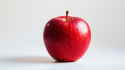 Fresh Red Apple with Water Drops