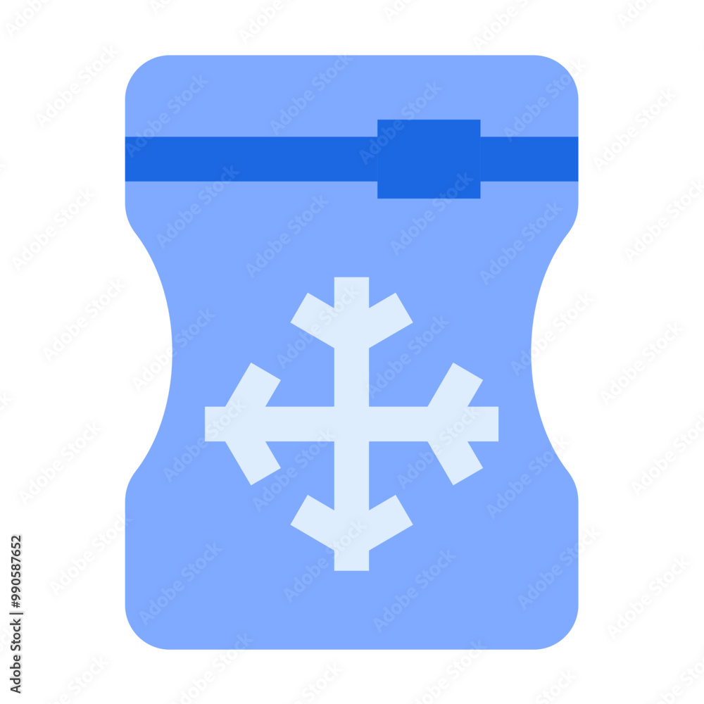 Wall mural Ice Bag Icon Style