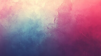 A textured, blurred abstract background with a gradient of pink, blue, and yellow.