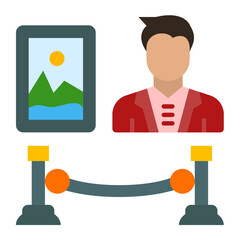 Exhibition Designer Man Icon Style