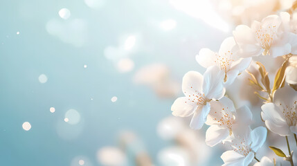 Blooming flowers in spring