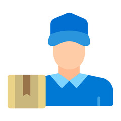 Delivery Man Icon Style