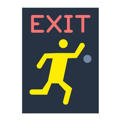 Emergency Exit Icon Style