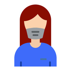 Paramedic Female Icon Style