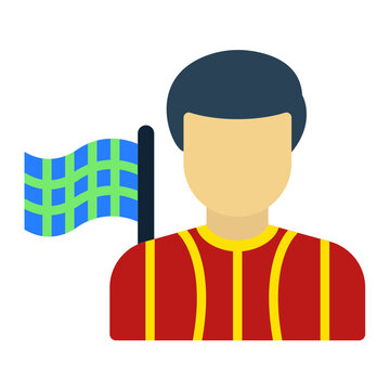 recommend clip art: Flagman Icon Style