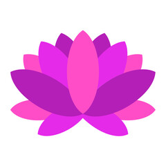 Lotus Flower Icon Style