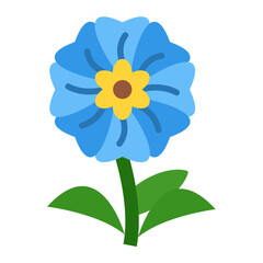 Alpine Forget Me Not Icon Style