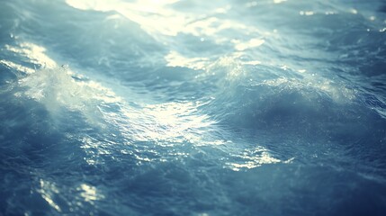 Ocean Water Waves Background Texture - Abstract Blue