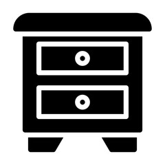 drawer unit Solid icon