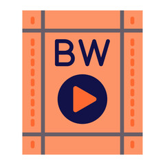 Black And White Film Icon Style