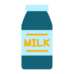 Milk Bottle Icon Style